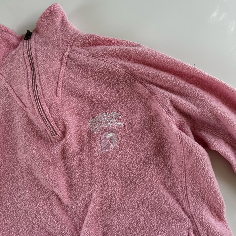 Pink USC half zip jacket